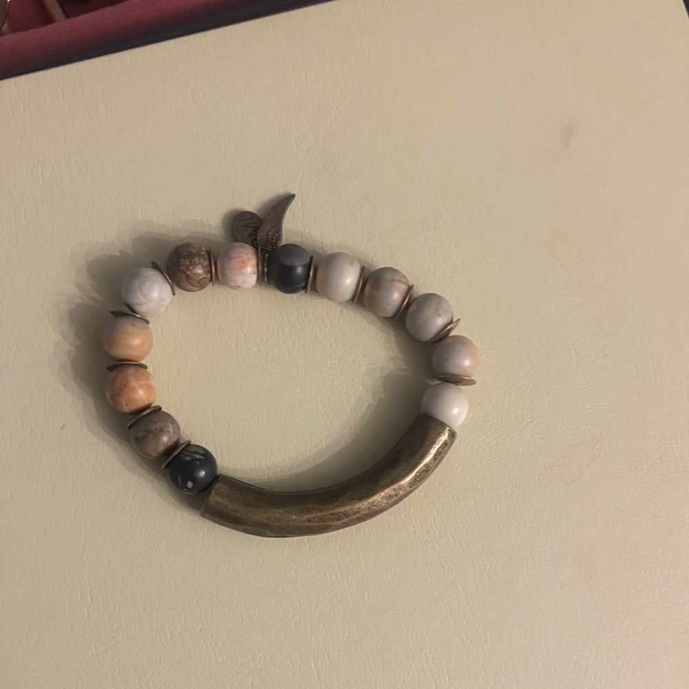 Elegant Gold and Black Bracelet